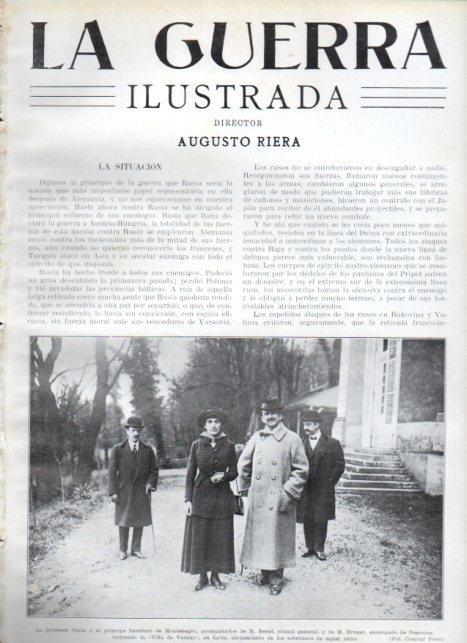 LAMINA V22354: Princesa Jenia y principe heredero de Montenegro en la Villa de Vernay