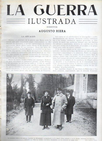 LAMINA V22354: Princesa Jenia y principe heredero de Montenegro en la Villa de Vernay