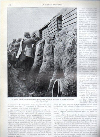 LAMINA V22351: Canal de desague de una trinchera francesa