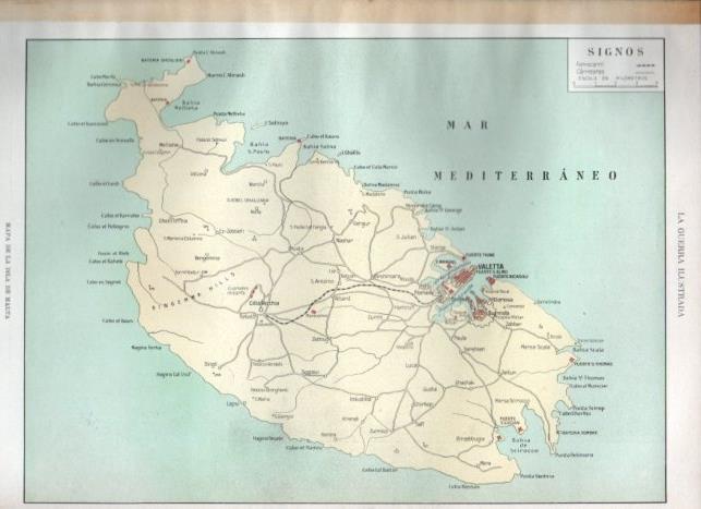 LAMINA V22348: Mapa de la isla de Malta