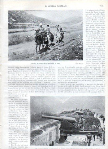 LAMINA V22300: Cañones de artilleria en los montes de Cadore