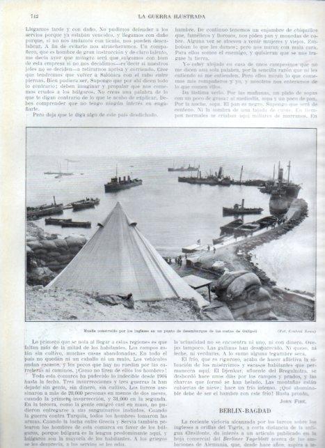 LAMINA V22298: Muelle de desembarque en las costas de Galipoli