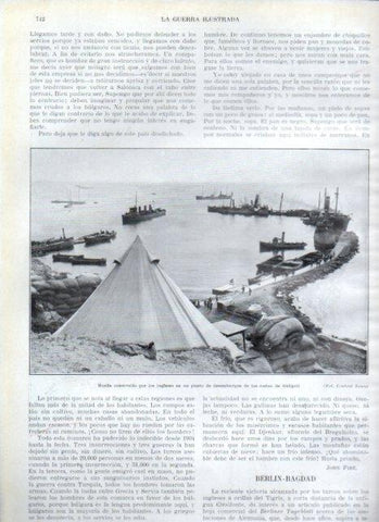 LAMINA V22298: Muelle de desembarque en las costas de Galipoli