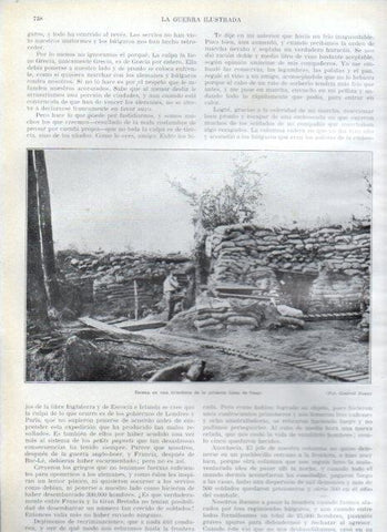 LAMINA V22305: Trinchera de la primera linea de fuego