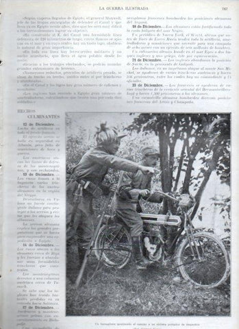 LAMINA V22308: Bersagliere y ciclista portador de despachos