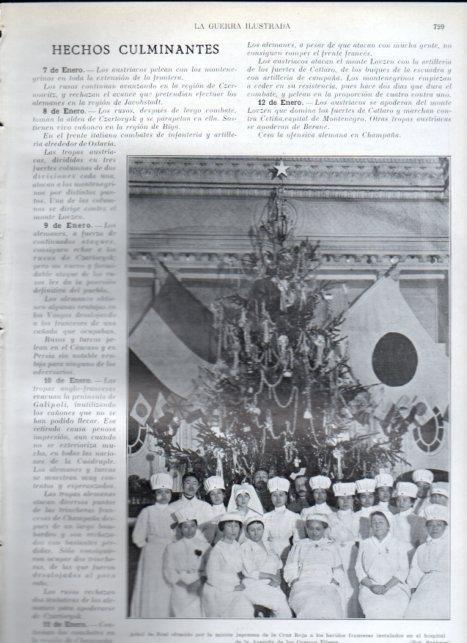 LAMINA V22324: Arbol de Noel de la mision japonesa de la Cruz Roja en Paris