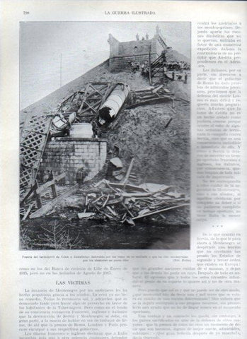 LAMINA V22323: Puente derruido del ferrocarril de Vilna a Dunaburgo
