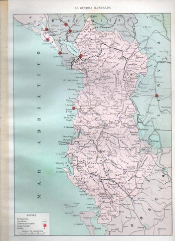 LAMINA V22321: Mapa de Albania