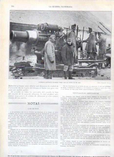 LAMINA V22317: Artilleros austriacos con cañon de 305 mm