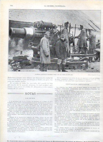 LAMINA V22317: Artilleros austriacos con cañon de 305 mm