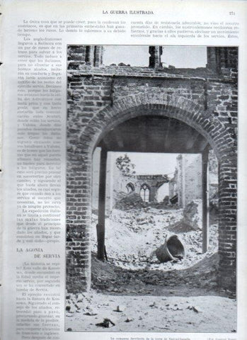 LAMINA V22311: Campana derribada de la torre de Neuve-Chapelle