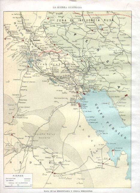 LAMINA V22316: Mapa de la Mesopotamia y Persia meridional 10 enero