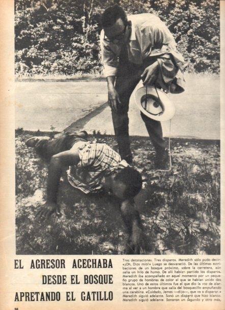 LAMINA V22036: James Meredith herido