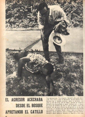 LAMINA V22036: James Meredith herido