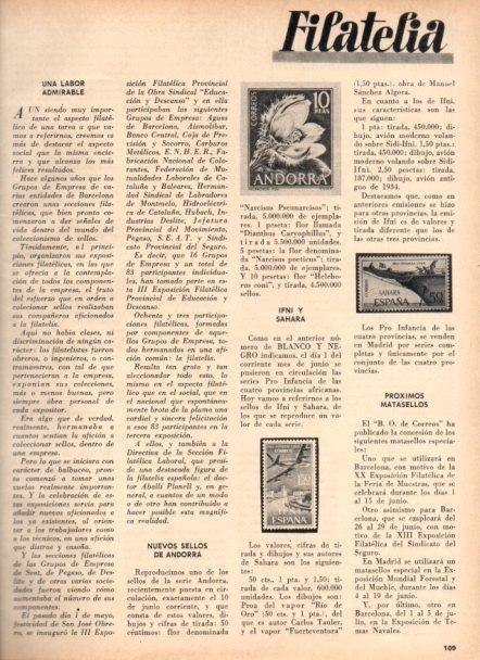 LAMINA V22024: Filatelia revista Blanco y Negro num. 2823