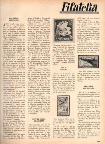 LAMINA V22024: Filatelia revista Blanco y Negro num. 2823