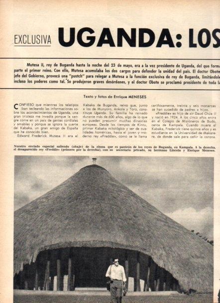 LAMINA V22019: Enrique Meneses en choza en Kampala