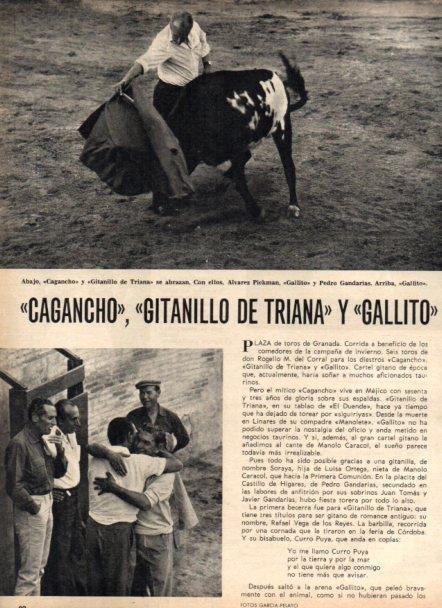 LAMINA V22014: Cagancho, Gitanillo de Triana y Gallito