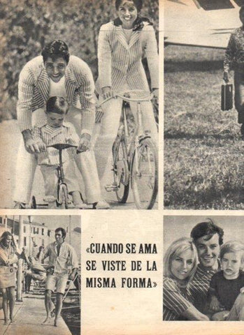 LAMINA V22044: Sacha Distel y familia y Alain Delon y familia