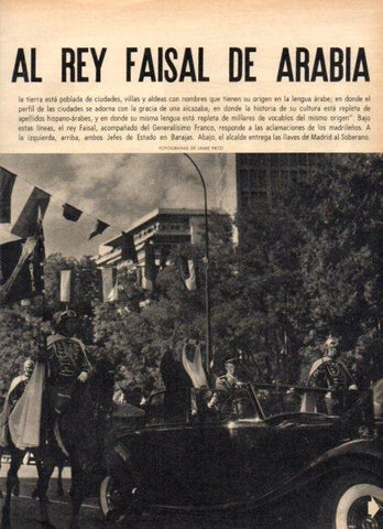 LAMINA V22072: Rey Faisal de Arabia y Franco en Madrid