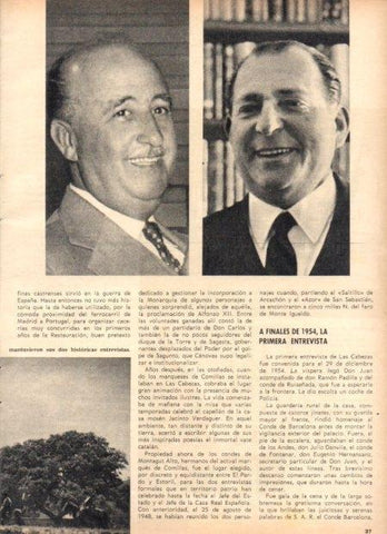 LAMINA V22068: Franco y Conde de Barcelona
