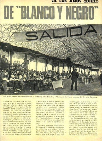 LAMINA V22066: Carrera de automoviles entre Barcelona y Vilasar