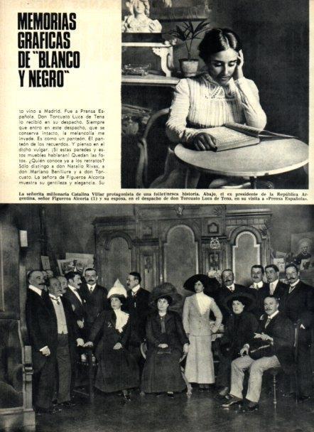 LAMINA V22054: Figueroa Alcorta y T. Luca de Tena en Prensa Española