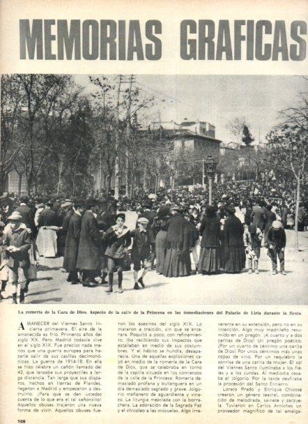 LAMINA V22053: Romeria de la Cara de Dios en calle Princesa de Madrid