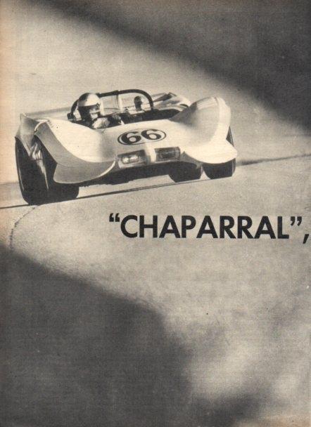 LAMINA V22047: Coche de carreras Chaparral