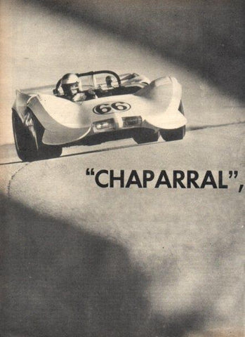 LAMINA V22047: Coche de carreras Chaparral