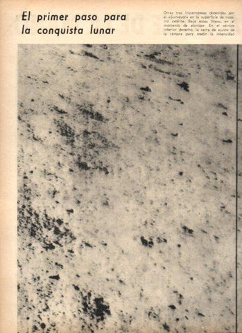 LAMINA V22010: Superficie de la luna por el Surveyor