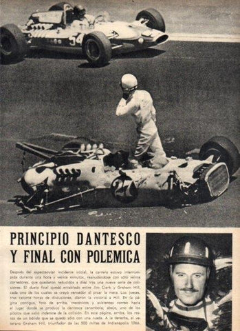 LAMINA V22009: Graham Hill ganador 500 millas de Indianapolis