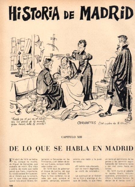 LAMINA V21965: Ilustracion de Mingote para capitulo XIII seccion historia de Madrid