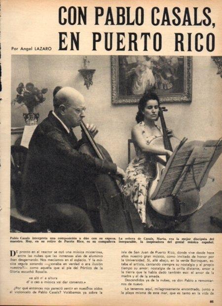 LAMINA V21956: Pau Casals y su mujer
