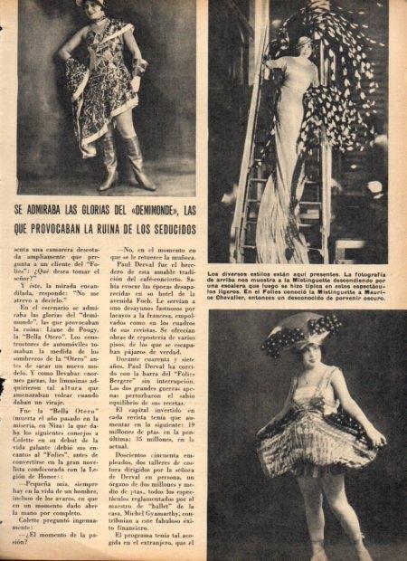 LAMINA V21954: La Mistinguette en el Folies