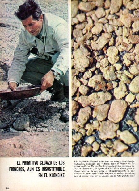 LAMINA V21946: Bonatti buscando oro en un rio