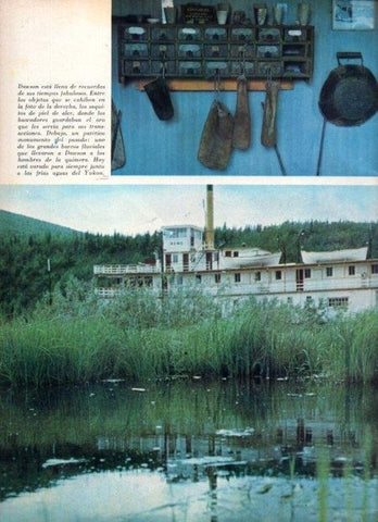 LAMINA V21976: Barco fluvial en el Yukon