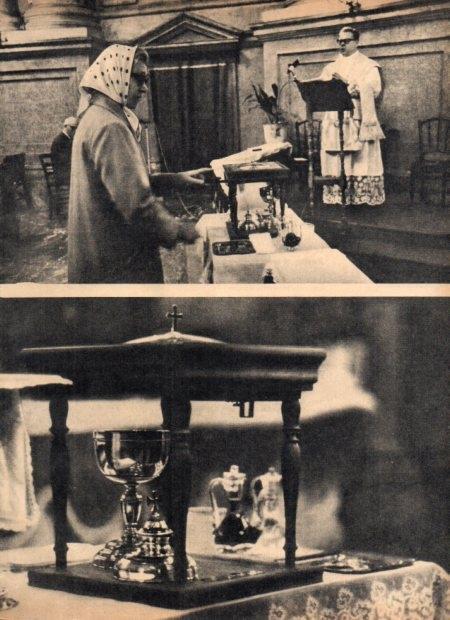 LAMINA V21999: Mecanismo con pinzas para coger las formas consagradas en iglesia de San Carlos de Ferrara