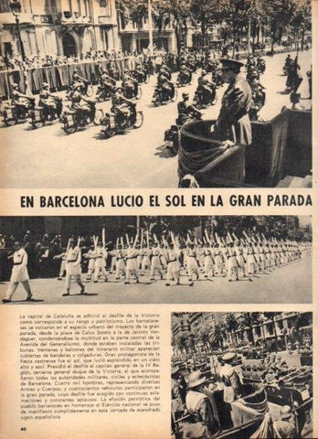 LAMINA V21980: Desfile de la Victoria en Barcelona