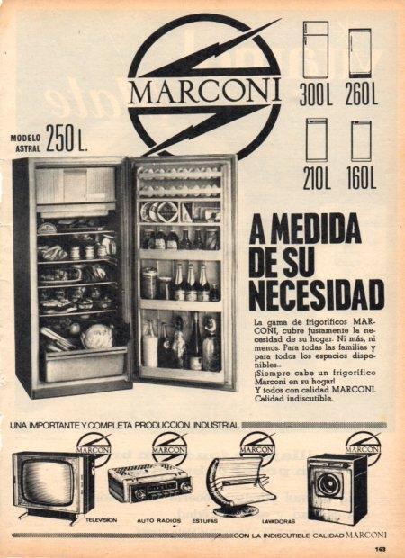 LAMINA V22175: Publicidad  frigorificos Marconi