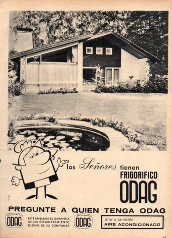 LAMINA V22171: Publicidad frigorifico Odag