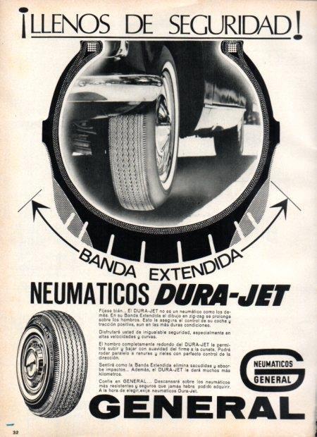 LAMINA V22166: Publicidad neumaticos Dura-Jet General