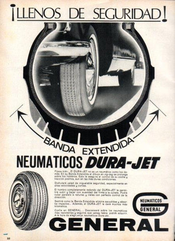 LAMINA V22166: Publicidad neumaticos Dura-Jet General