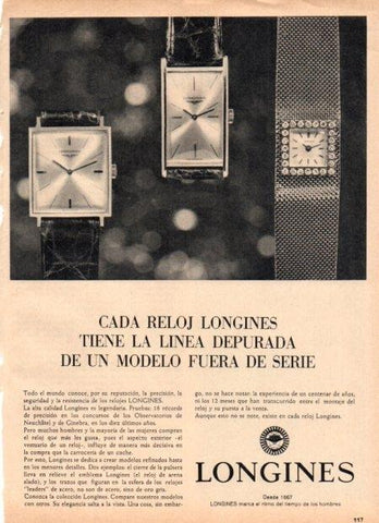 LAMINA V22161: Publicidad Longines