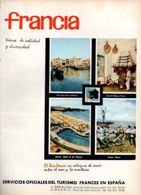 LAMINA V22150: Publicidad Servicios Oficiales del Turismo frances en España