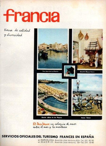LAMINA V22150: Publicidad Servicios Oficiales del Turismo frances en España