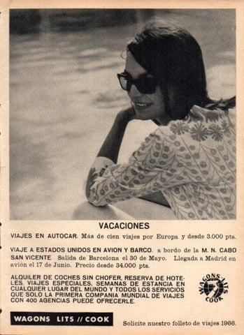 LAMINA V22180: Publicidad Wagons Lits Cook