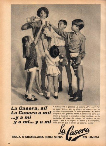 LAMINA V22207: Publicidad La Casera gaseosa