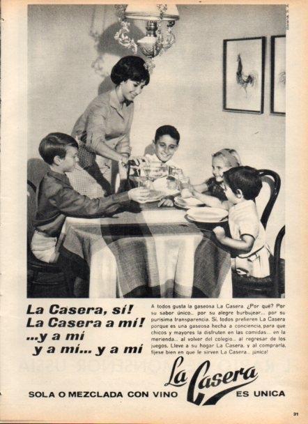 LAMINA V22204: Publicidad La Casera gaseosa