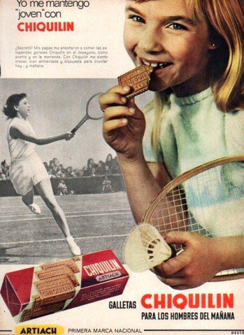 LAMINA V22202: Publicidad galletas Chiquilin de Artiach